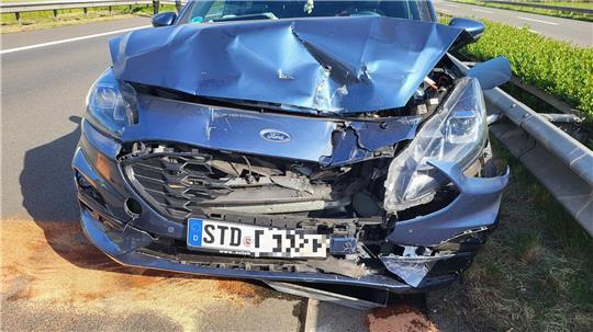 Der Ford-Fahrer habe den Zusammenstoß nicht verhindern können, heißt es in der Polizeimeldung.