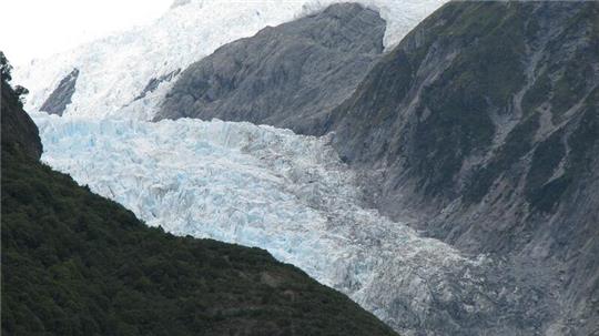 Der Fox Gletscher in Neuseeland.