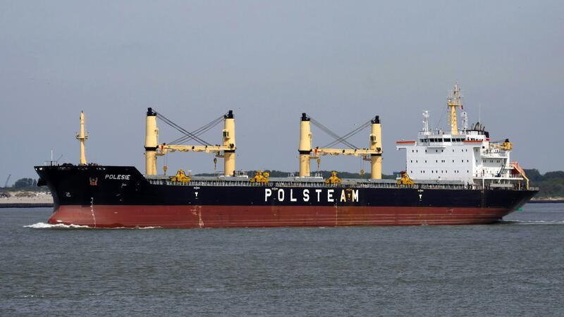 Suche nach vier Schiffbrüchigen in der Nordsee geht weiter Der Frachter „Polesie“ ist in der Nordsee mit einem anderen Frachter kollidiert (Archivbild von 2013).