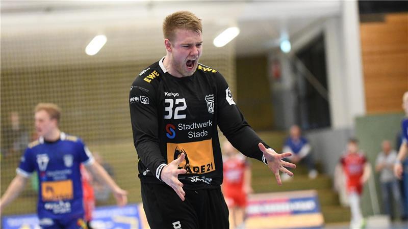 Der Fredenbecker Torhüter Justin Rundt parierte einige freie Würfe in der Schlussphase.