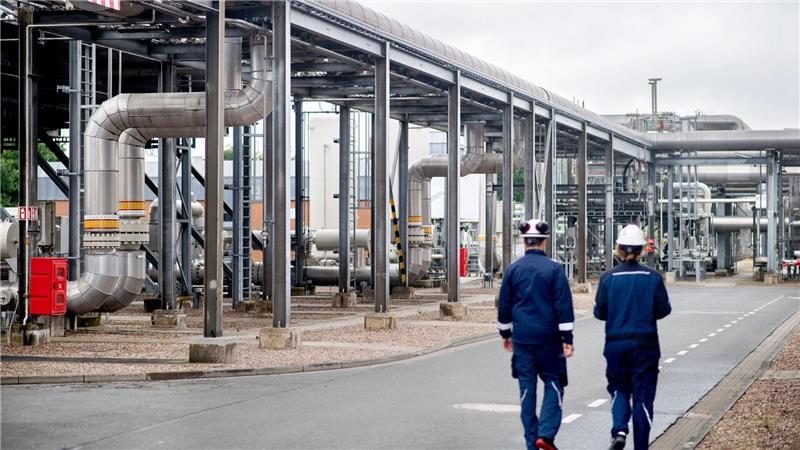 Der Gasspeicher Rehden in Niedersachsen - auch diese Anlage ist derzeit nicht allzu voll. (Archivbild)