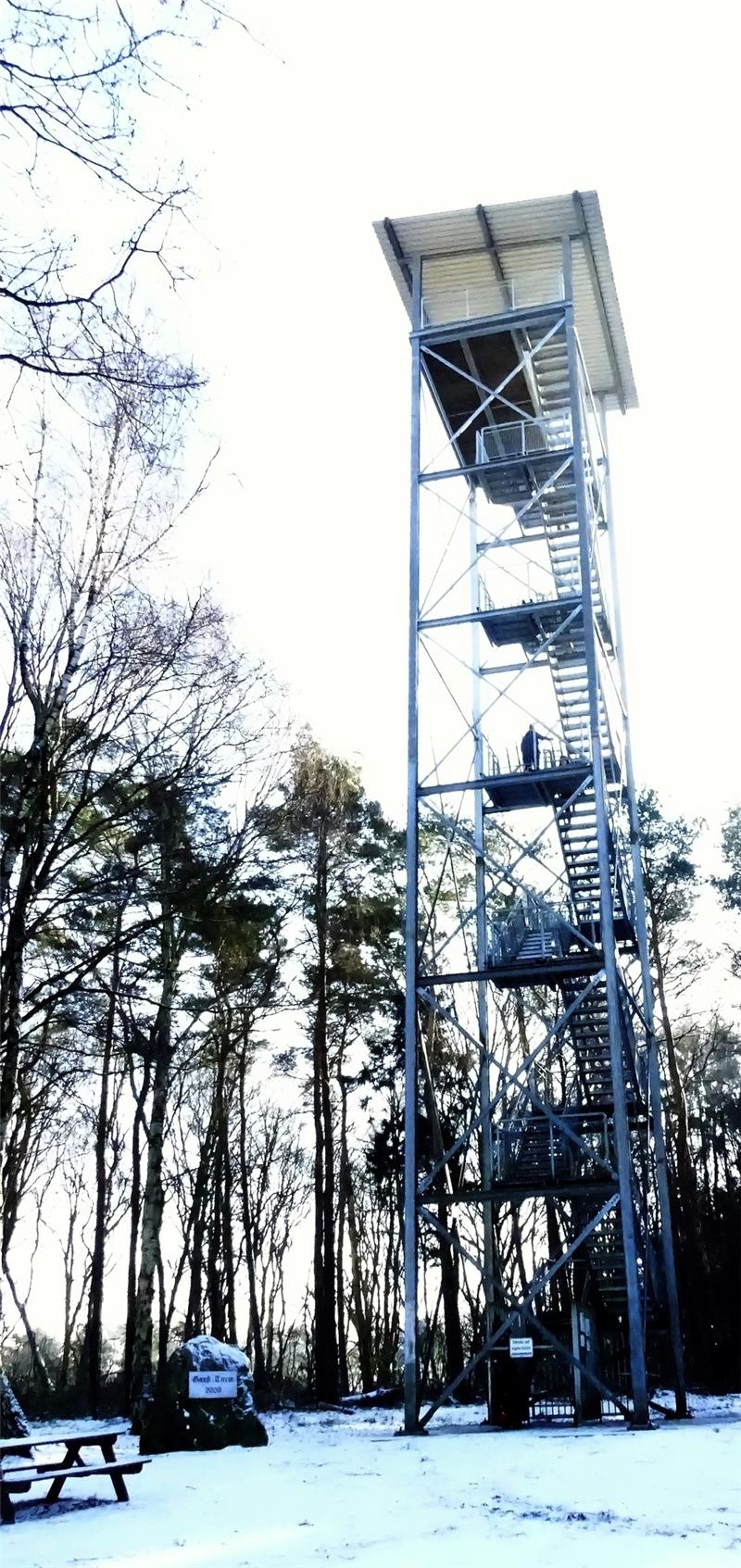 Der Gauß-Turm auf dem Litberg.