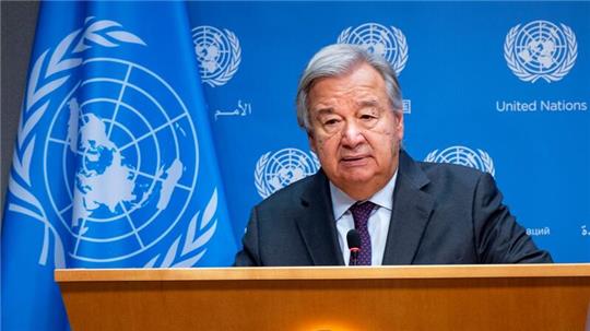Der Generalsekretär der Vereinten Nationen, António Guterres.