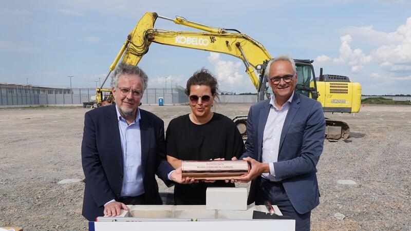 Wird das neue Jugendgefängnis in Hamburg nicht rechtzeitig fertig? Der Grundstein für das neue Jugendgefängnis in Hamburg-Billwerder wurde im Juni 2023 gelegt. (Archivfoto)
