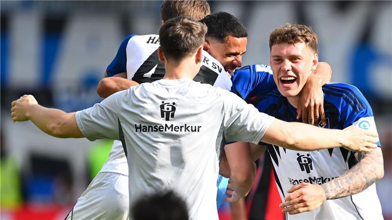Der HSV feierte in Frankfurt einen wichtigen Sieg.