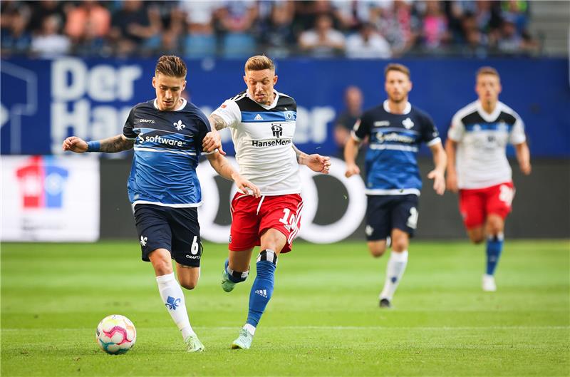 Der HSV  hat seine zweite Heimniederlage kassiert. Foto: Christian Charisius/dpa