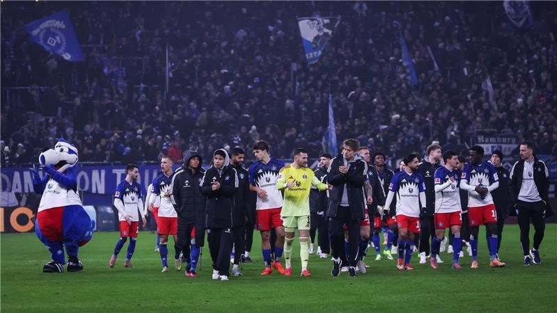 Der HSV nach dem Unentschieden gegen Eintracht Frankfurt. (Archiv)