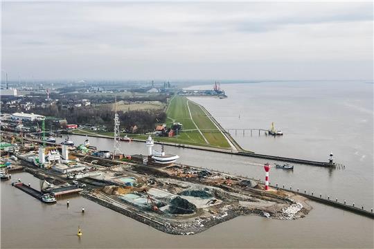 Der Hafen von Brunsbüttel Foto: dpa-Bildfunk