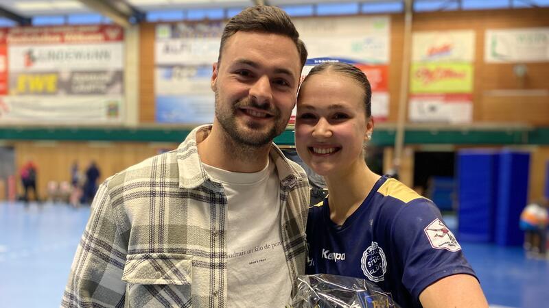 Der Hamburger Spielmacher Dani Baijens und die neue BSV-Spielerin Nyala Krullaars kennen sich aus den Niederlanden.
