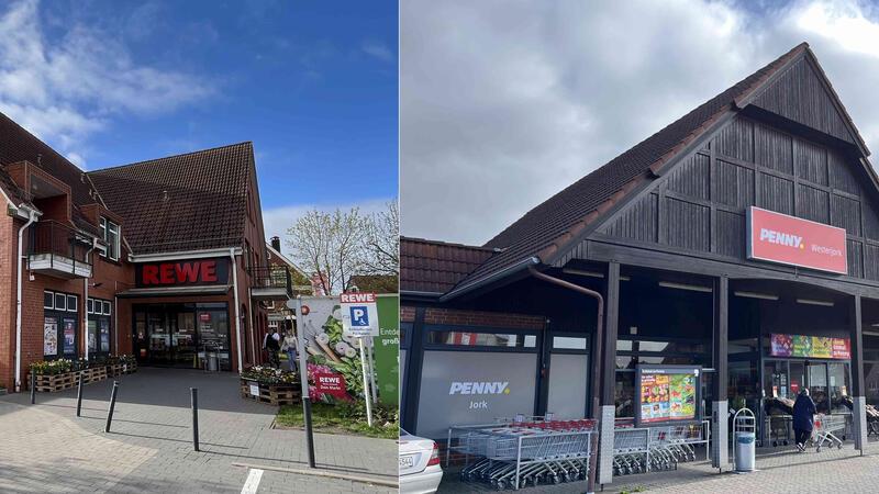 Der Handelskonzern Rewe beherrscht mit seinem Rewe-Markt in Osterjork und seinem Discounter Penny den Einzelhandel in Jork.