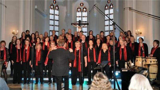 Der Harsefelder Gospelchor Good New Singers.