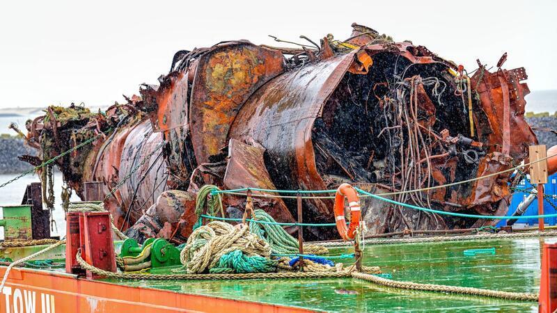 Historiker: Darum ist das U-Boot U16 gesunken Blick auf einen Teil des Wracks des U-Bootes U16.