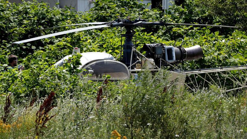 Helikopter-Flucht: Gericht urteilt über Gefängnisausbrecher Der Hubschrauber Alouette II, mit dem Rédoine Faïd aus dem Gefängnis in Reau floh.
