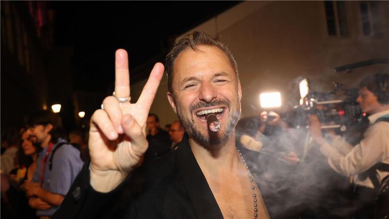 Der „Jedermann“-Schauspieler Philipp Hochmair auf der Premierenfeier des Vorjahres. (Archivbild)