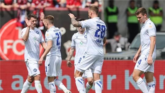 Der Karlsruher SC setzte sich in Nürnberg durch.