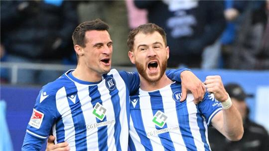 Der Karlsruher SC setzte sich mit 3:2 gegen den SV Elversberg durch.
