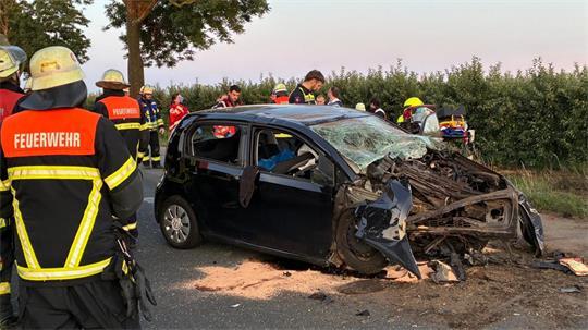 Der Kleinwagen ist an der L140 zwischen Neuenfelde und Jork-Hove gegen einen Baum geprallt.