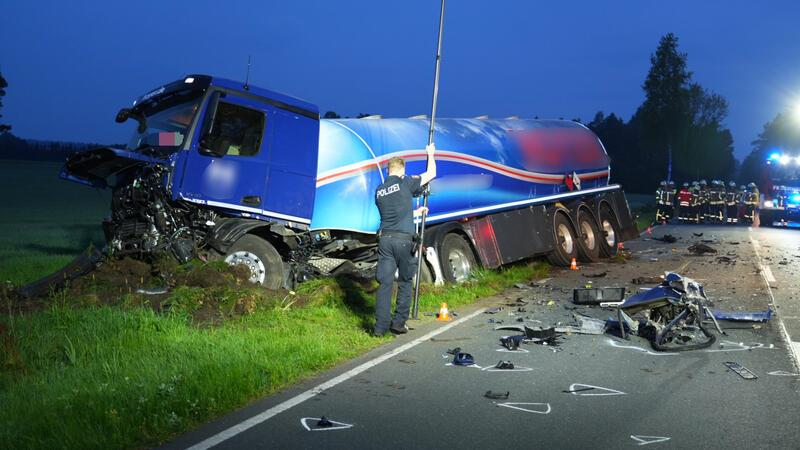 Foto von Unfallstelle eines Unfalls in bei Wintermoor.