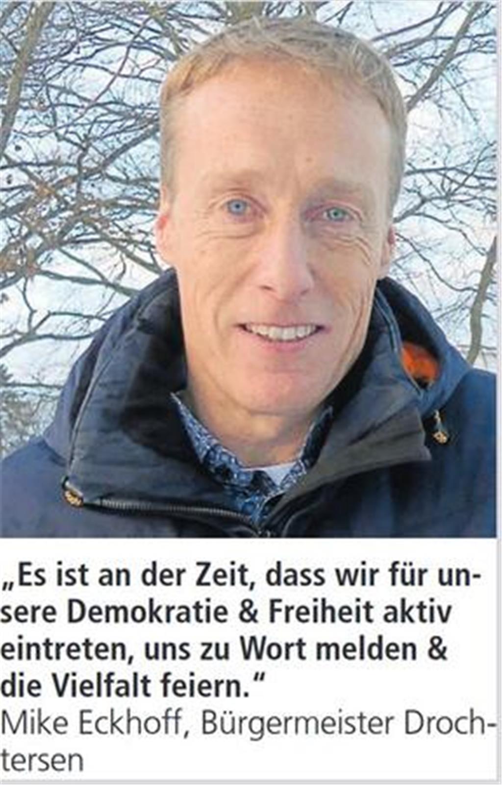 Der Landkreis zeigt Gesicht für Freiheit und Demokratie.