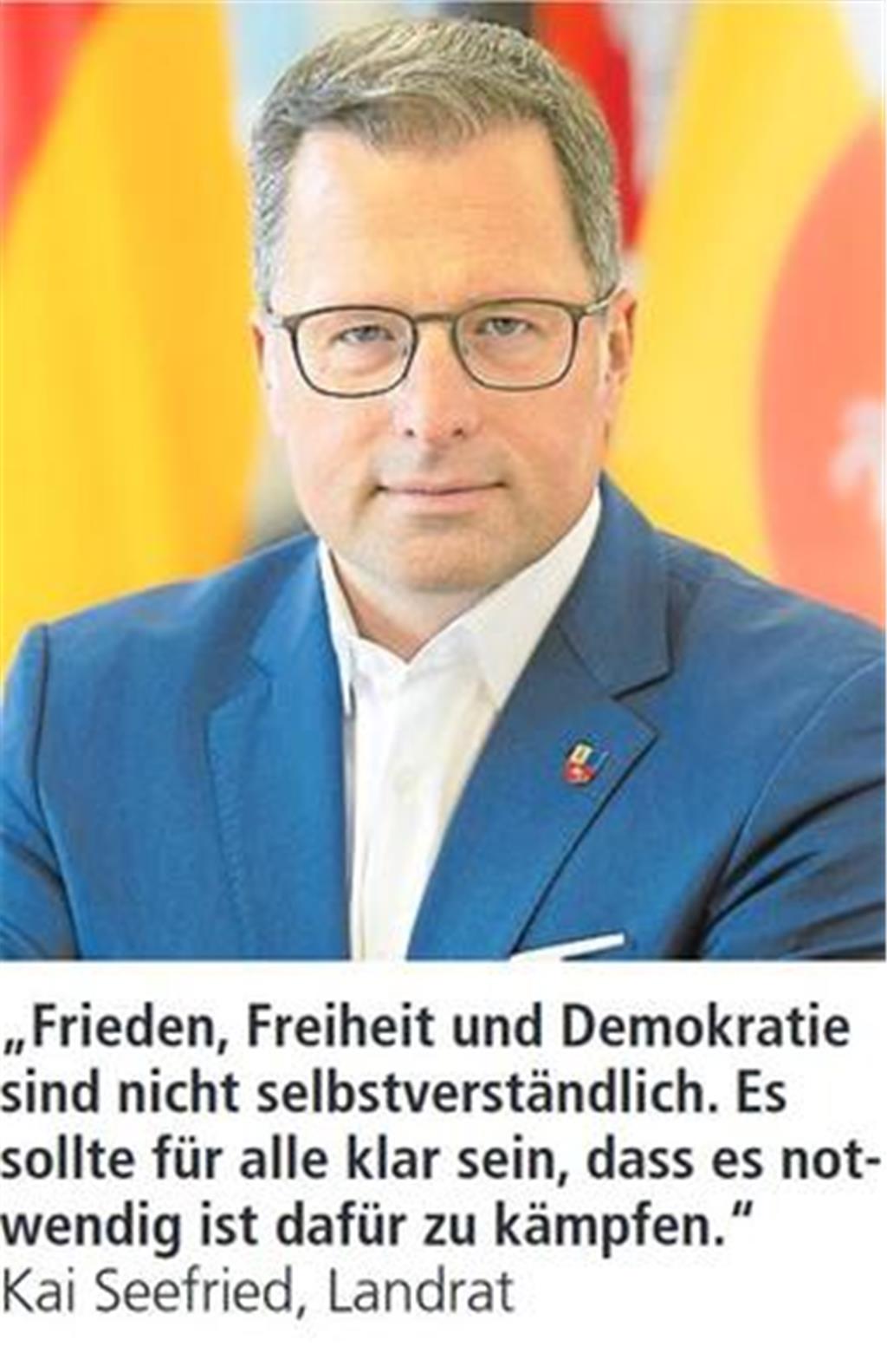 Der Landkreis zeigt Gesicht für Freiheit und Demokratie.