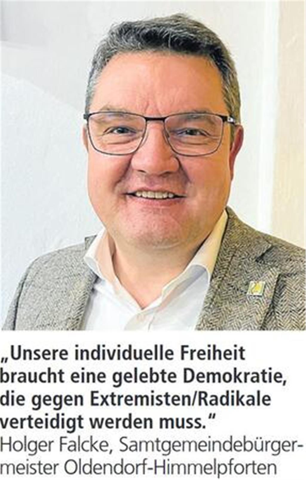 Der Landkreis zeigt Gesicht für Freiheit und Demokratie.