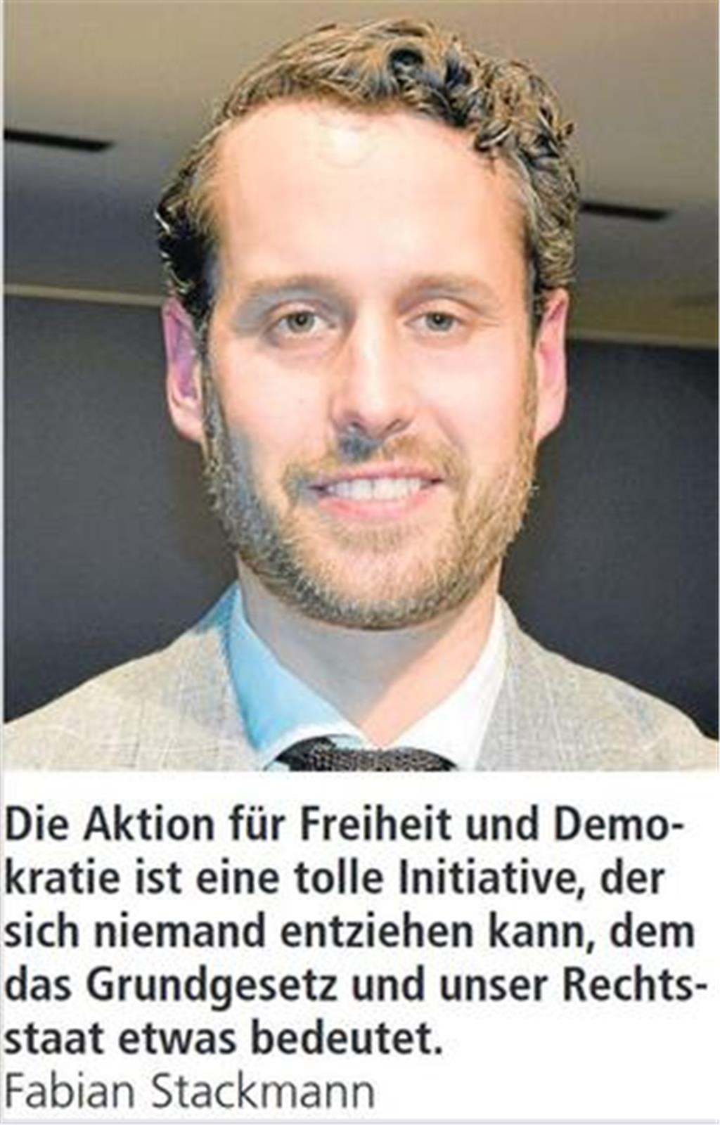 Der Landkreis zeigt Gesicht für Freiheit und Demokratie.