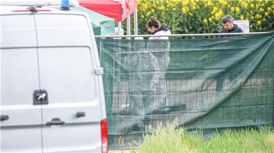 Der Leichenfundort wurde großräumig abgesperrt.