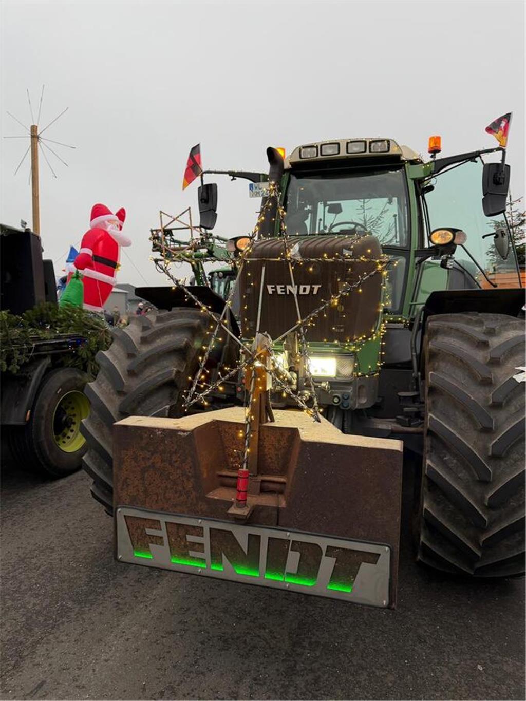 Der Lichterstern kommt natürlich erst im Dunkeln so richtig zur Geltung.
