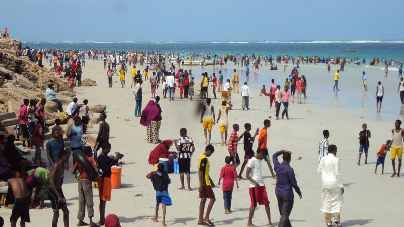 Terroranschlag am Strand von Mogadischu: Bislang 14 Tote Der Lido Beach in Mogadischu (Archivbild)