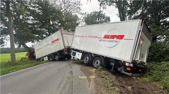 Der Lkw war nicht dem Unfall nicht mehr fahrtauglich.