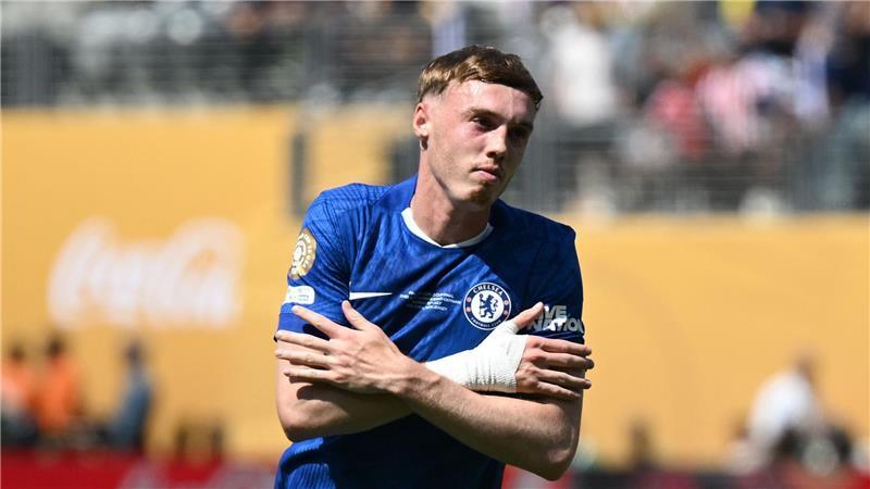 Show mit Trump: Chelsea und Supermann Palmer entzaubern PSG Der Mann des Spiels: Cole Palmer jubelt nach seinem ersten Tor.