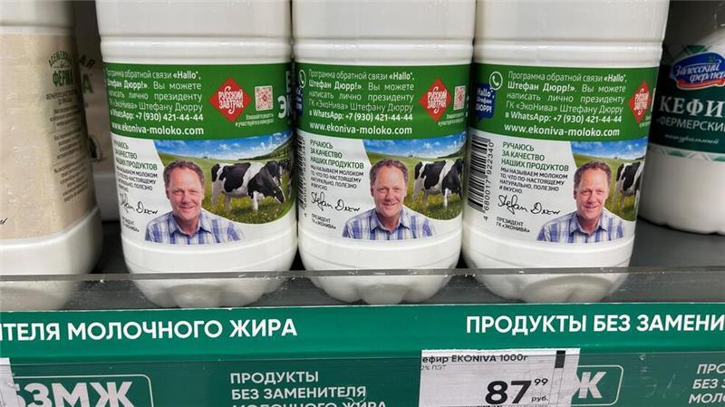 Der Milchproduzent Stefan Dürr ist seit Jahrzehnten in Russland tätig. Man sieht sein Foto auf vielen Verpackungen von Molkereiprodukten. (Archivbild)
