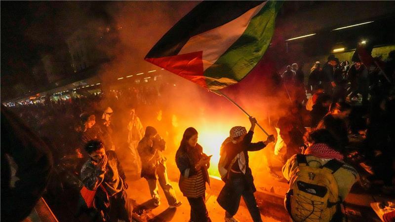 Der Militäreinsatz gegen die Flotte löste Proteste aus.