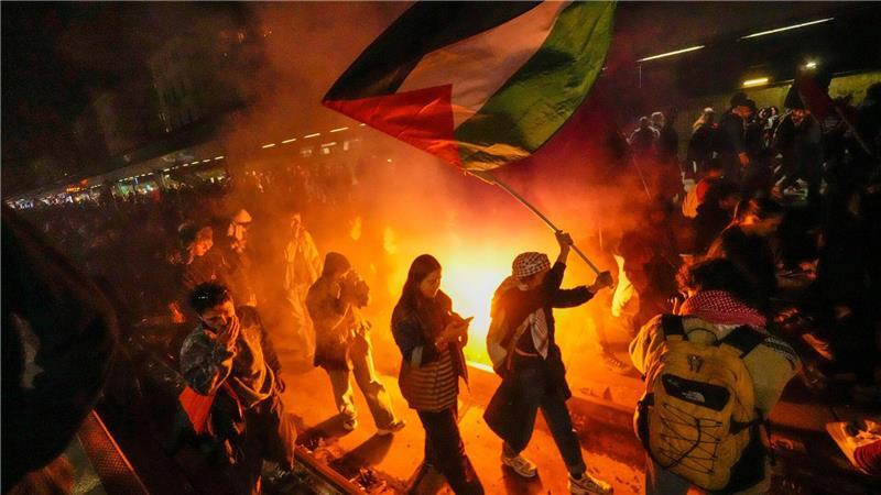 Der Militäreinsatz gegen die Flotte löste Proteste aus.