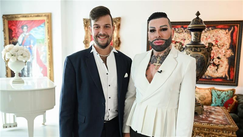 Zwischen Politik und Glamour: Promi-Paare im Liebesglück Der Modedesigner Harald Glööckler und der CDU-Politiker Marc-Eric Lehmann zeigten sich eine Zeit lang öffentlich vertraut. (Archivbild)