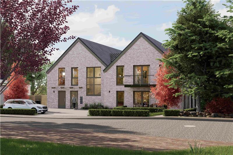 Der Neubau am Pulverweg in Stade ist bewusst mit hellerem Klinker geplant.