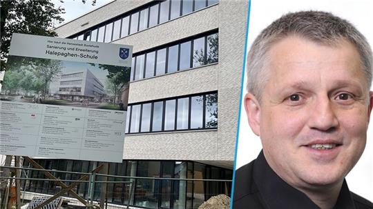 Der Neubau an der Halepaghen-Schule in Buxtehude soll in den Herbstferien gezogen werden.
