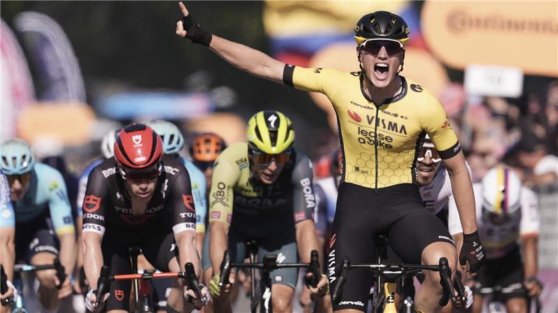 Der Niederländer Olav Kooij gewann die Cyclassics im Jahr 2024.