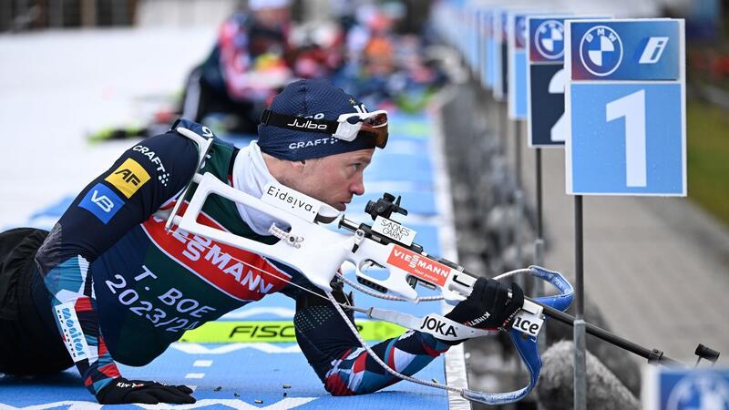 Der Norweger Tarjei Bö beim Training in Oberhof.