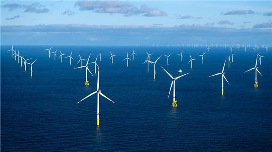 Der Offshore-Windpark Dolwin Alpha.