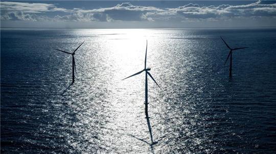 Der Offshore-Windpark Riffgat rund 15 Kilometer nördlich der Insel Borkum.
