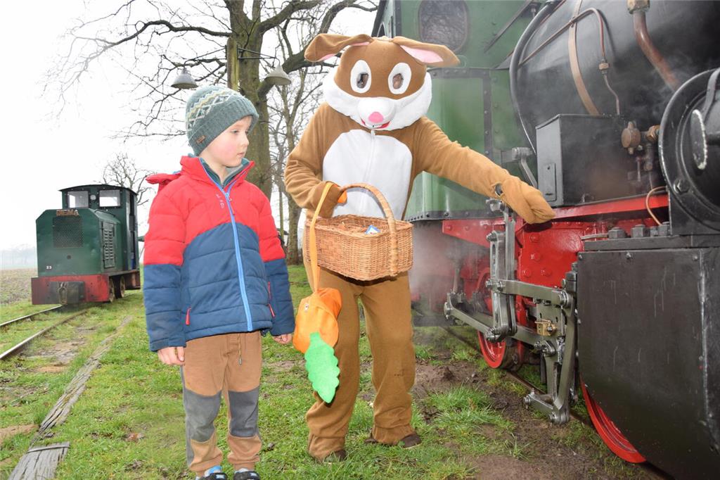 Der Osterhase erklärte die Henschel-Dampflok von 1927.