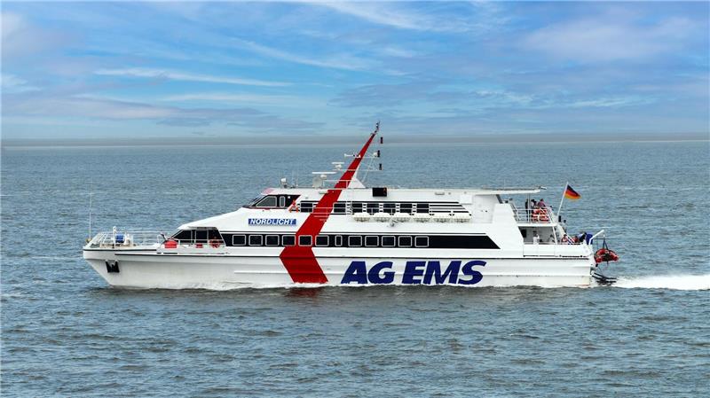 Bremerhaven erhält wieder eine Helgoland-Fähre Der Passagierkatamaran „Nordlicht“ fährt ab Juni ab Bremerhaven nach Helgoland. Foto: Cassen Eils