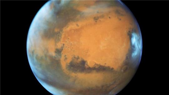 Der Planet Mars, aufgenommen vom „Hubble“-Weltraumteleskop
