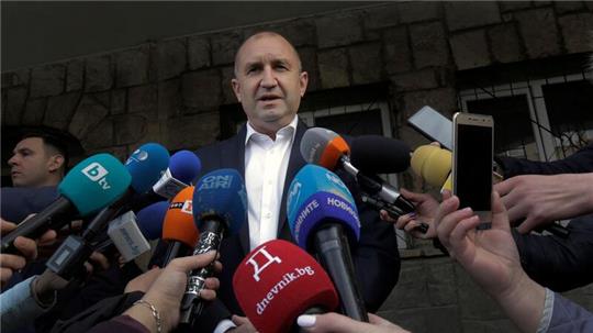 Der Präsident von Bulgarien: Rumen Radew.