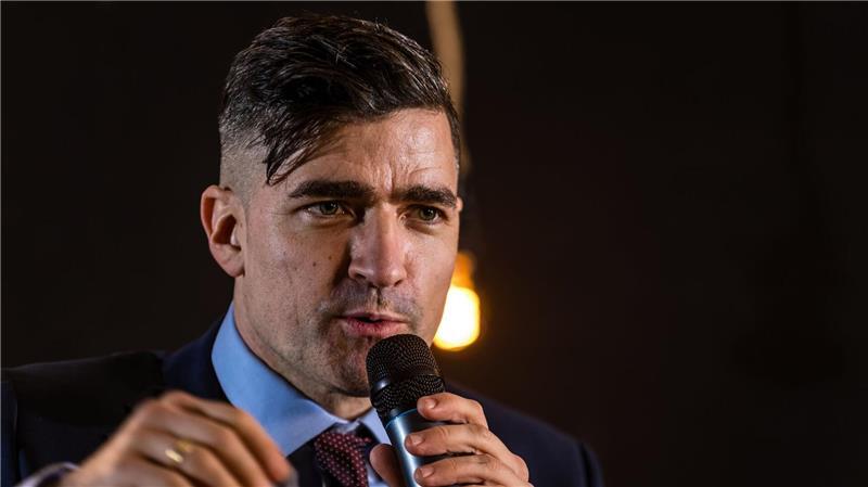 Der Rechtsextremist Martin Sellner wurde im Thüringer Landtag von Vertretern der AfD empfangen. (Archivbild)