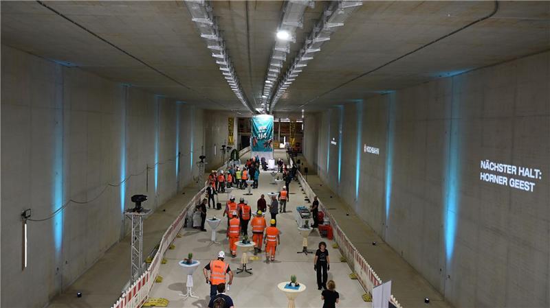 U4-Verlängerung: Rohbau der Haltestelle Horner Geest fertig Der Rohbau für die Haltestelle Horner Geest der U-Bahn-Linie 4 in Hamburg ist fertig.