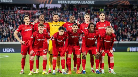 Der SC Freiburg steht erstmals in einem Europapokal-Viertelfinale. (Archivbild)