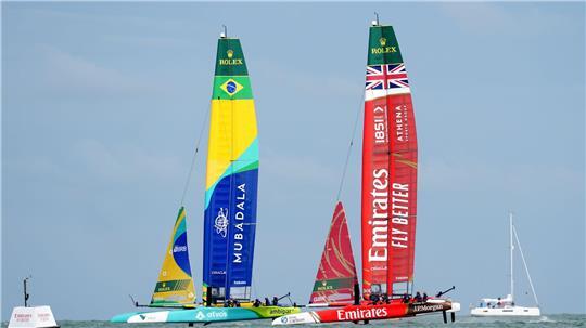 Der SailGP fand an diesem Wochenende in Portsmouth statt.