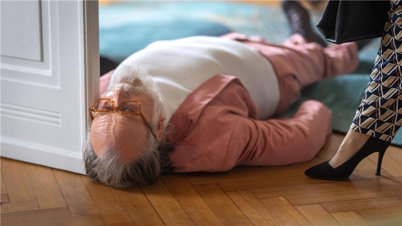 Der Schauspieler Friedrich Liechtenstein als Toter.